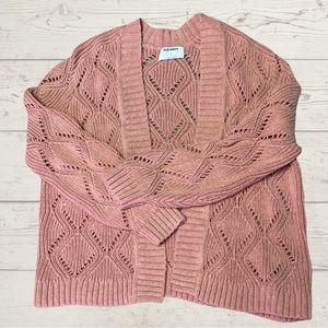 💙 Pink Open Front Lace Cardigan - Old Navy - Cottage Core